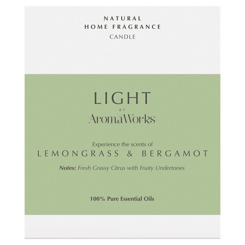 AromaWorks Candle Lemongrass & Bergamot thumbnail 2