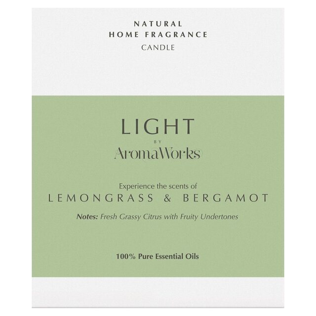 AromaWorks Candle Lemongrass & Bergamot thumbnail 2