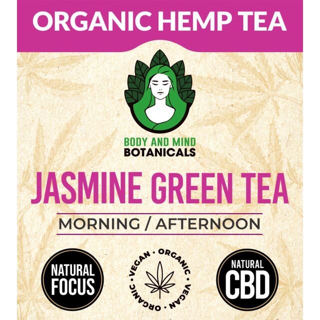 Body & Mind Botanicals Organic Hemp Tea - Jasmine Green Tea