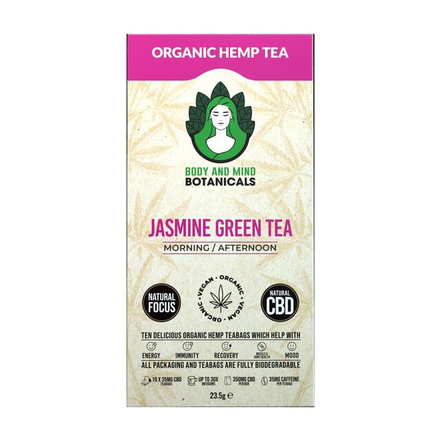 Body & Mind Botanicals Organic Hemp Tea - Jasmine Green Tea thumbnail 2