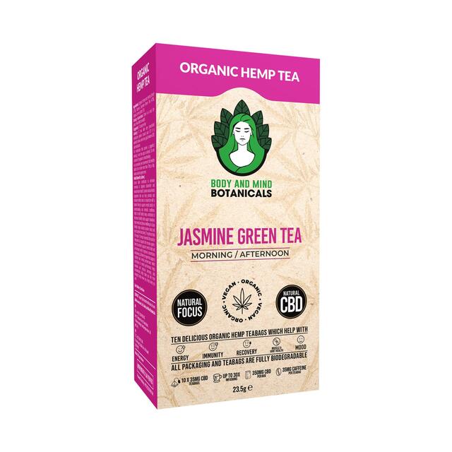 Body & Mind Botanicals Organic Hemp Tea - Jasmine Green Tea thumbnail 3