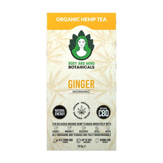 Body & Mind Botanicals Organic Hemp Tea - Ginger thumbnail 2