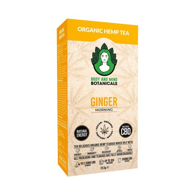 Body & Mind Botanicals Organic Hemp Tea - Ginger thumbnail 3