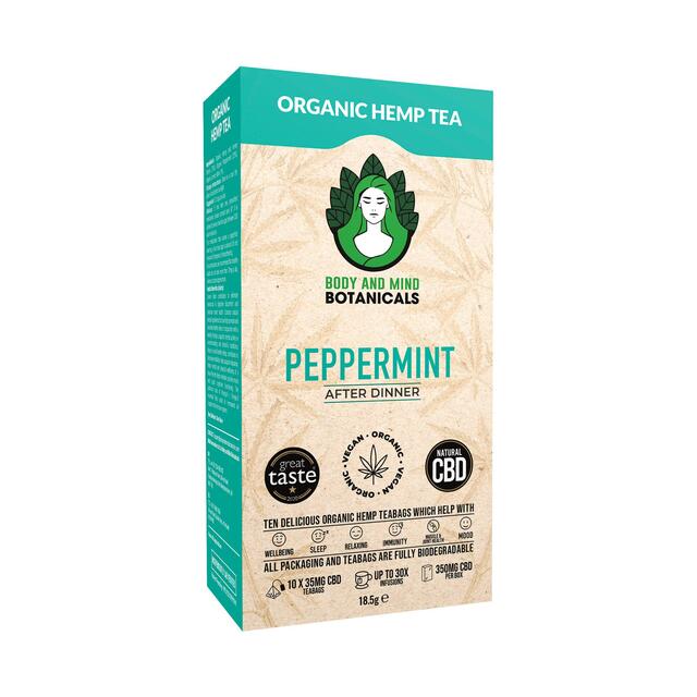 Body & Mind Botanicals Organic Hemp Tea - Peppermint thumbnail 2
