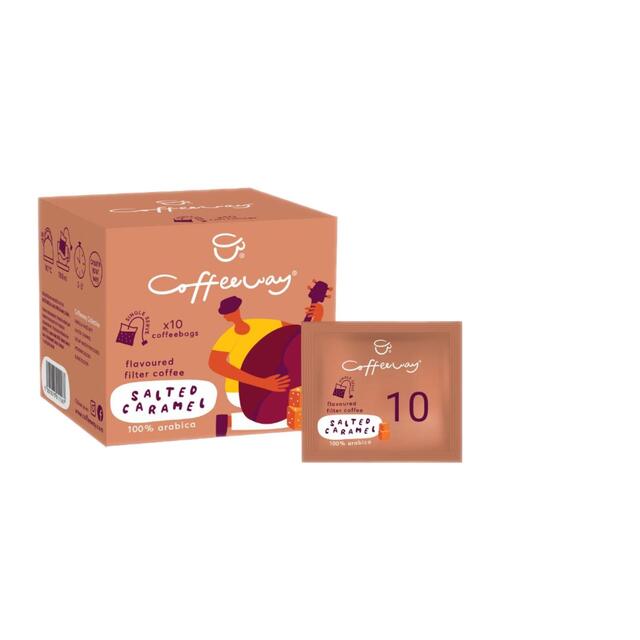 Coffeeway Salted Caramel Single Serve Flavoured Coffee Bags thumbnail 2
