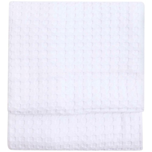 M&S Pure Cotton Large Waffle Throw, Soft White