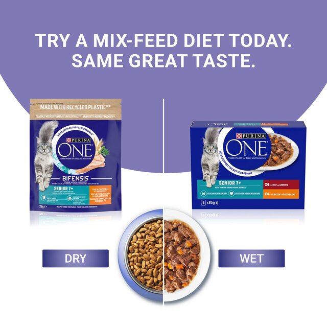 Purina One Senior 7+ Chicken Dry Cat Food thumbnail 8