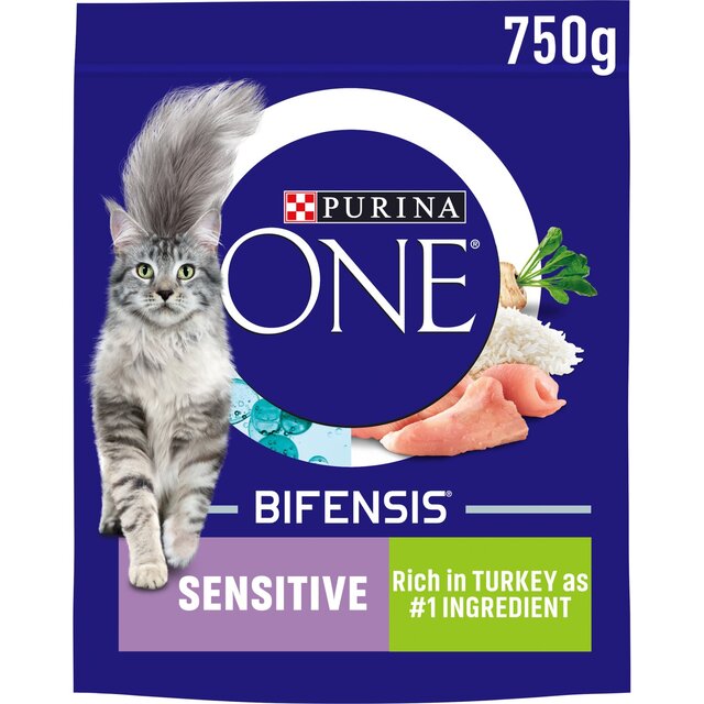 Purina One Sensitive Turkey Dry Cat Food - Image 1