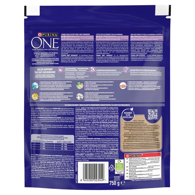 Purina One Sensitive Turkey Dry Cat Food thumbnail 3
