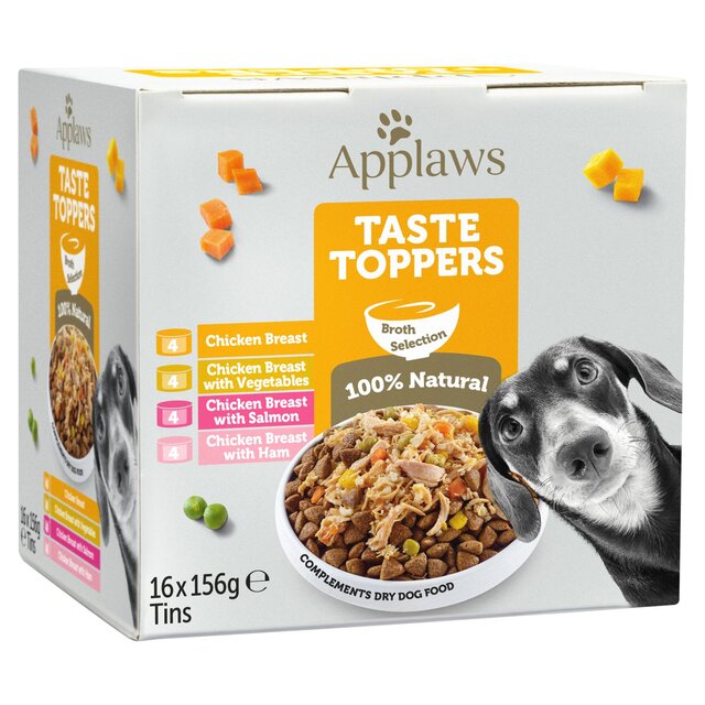 Applaws Taste Topper Dog Broth Tin Mixed Multipack