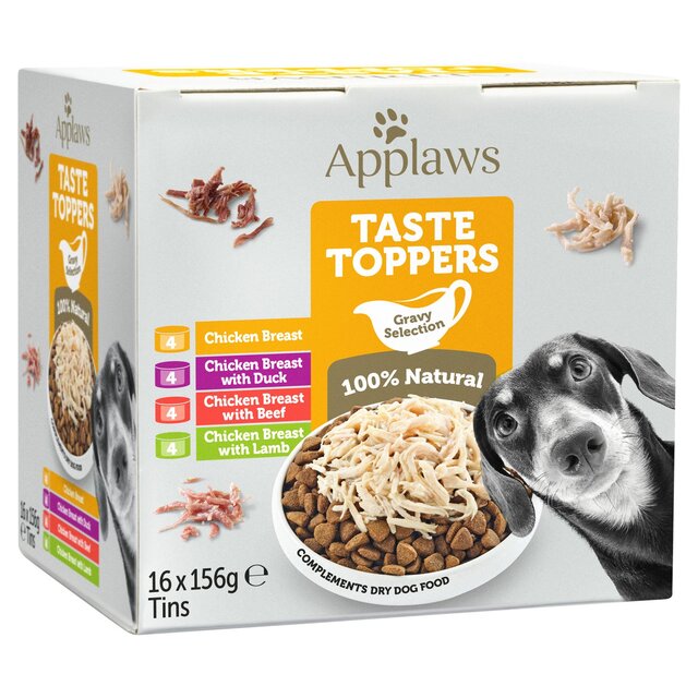 Applaws Taste Topper Dog Gravy Tin Mixed Multipack
