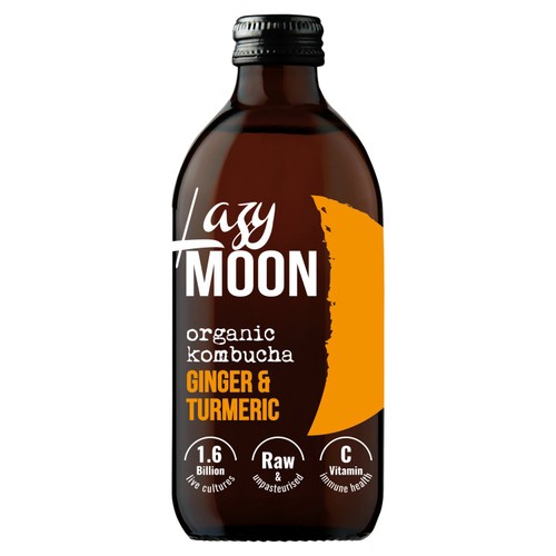 LAZY MOON Ginger & Turmeric Organic Kombucha