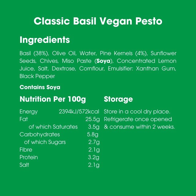 Bay's Kitchen Classic Basil Vegan Pesto thumbnail 4