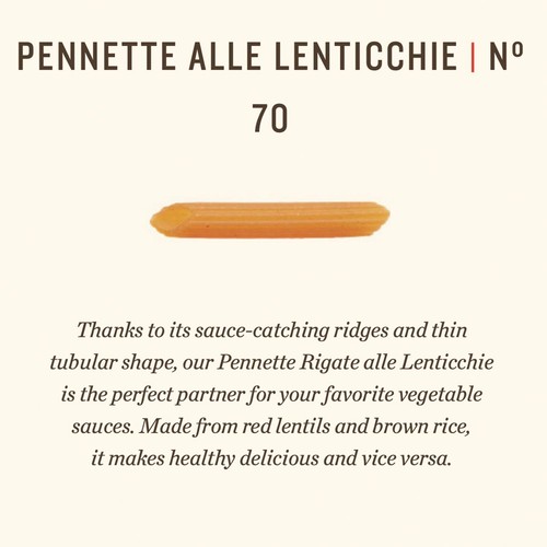 Rummo Gluten Free Lentil Pennette Rigate Lenticchie Rosse Pasta No.70 thumbnail 7