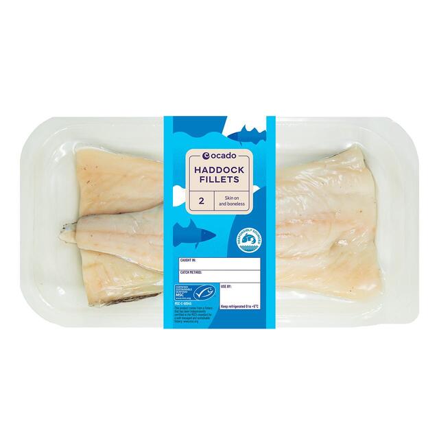 Ocado 2 MSC Haddock Fillets Skin on & Boneless thumbnail 2