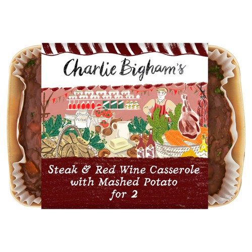 Charlie Bighams Steak & Red Wine Casserole For 2 thumbnail 2