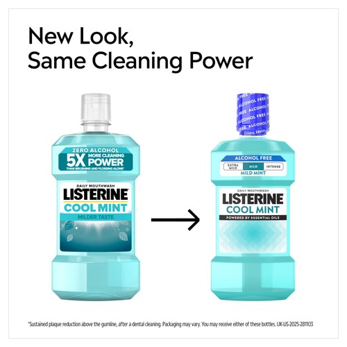 Listerine Cool Mint Mild Mint Alcohol Free Mouthwash thumbnail 4