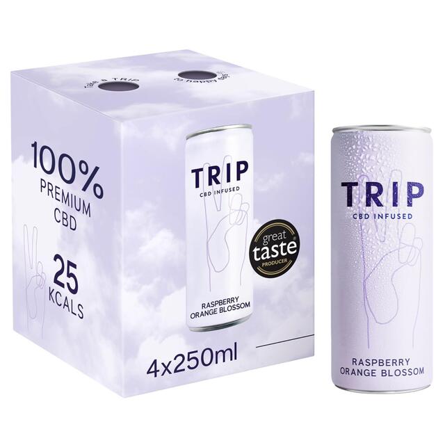 TRIP CBD Infused Raspberry Orange Blossom
