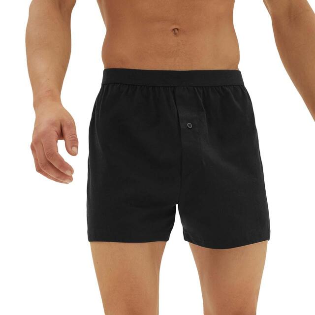 M&S Collection Mens Pure Cotton Jersey Boxers, 5 Pack, S-XL, Black thumbnail 2