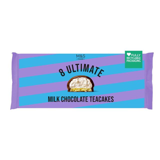 M&S 8 Ultimate Milk Chocolate Teacakes