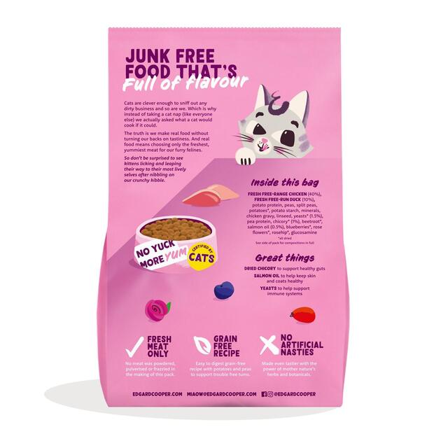 Edgard & Cooper Cat Dry Food Kitten Duck Chicken thumbnail 2