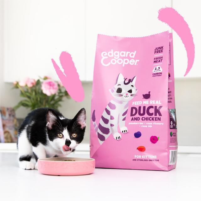 Edgard & Cooper Cat Dry Food Kitten Duck Chicken thumbnail 4