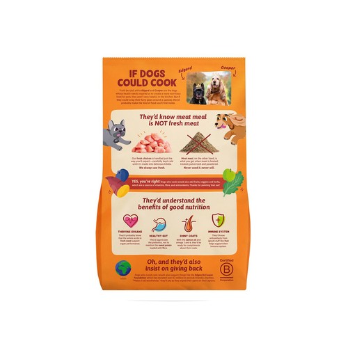 Edgard & Cooper Fresh Dog Dry Food Grain Free Adult Chicken thumbnail 2