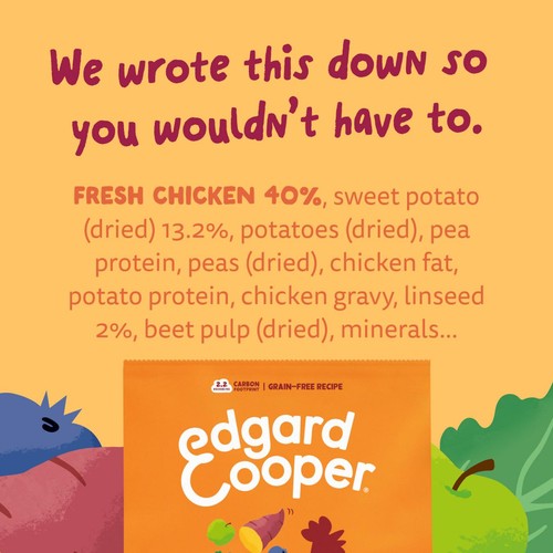 Edgard & Cooper Fresh Dog Dry Food Grain Free Adult Chicken thumbnail 8
