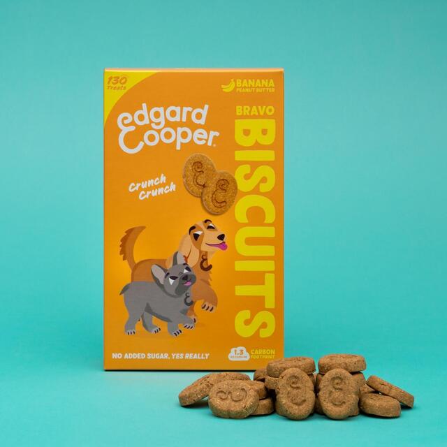 Edgard & Cooper Dog Treats Biscuits Plant Based Banana & Peanut Butter thumbnail 3