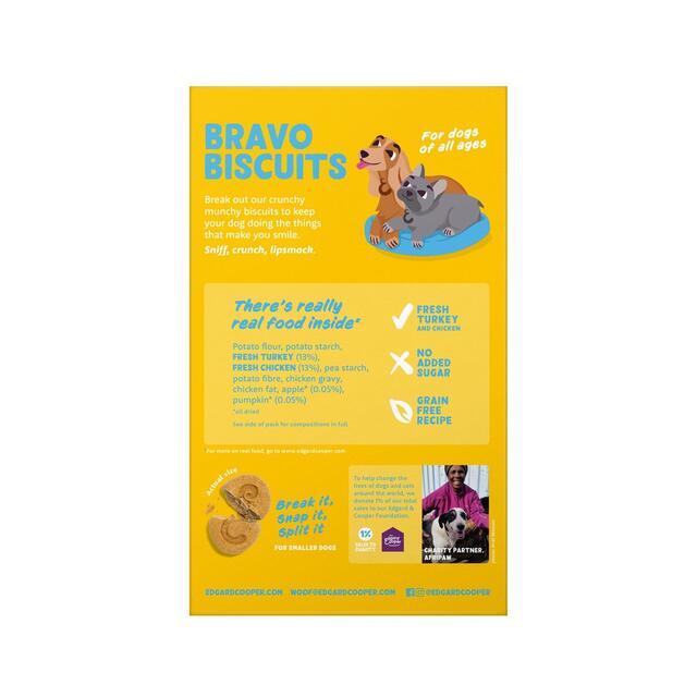 Edgard & Cooper Fresh Dog Treats Biscuits Turkey & Chicken thumbnail 2