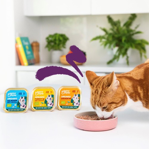 Edgard & Cooper Organic Cat Pate Adult Turkey thumbnail 4