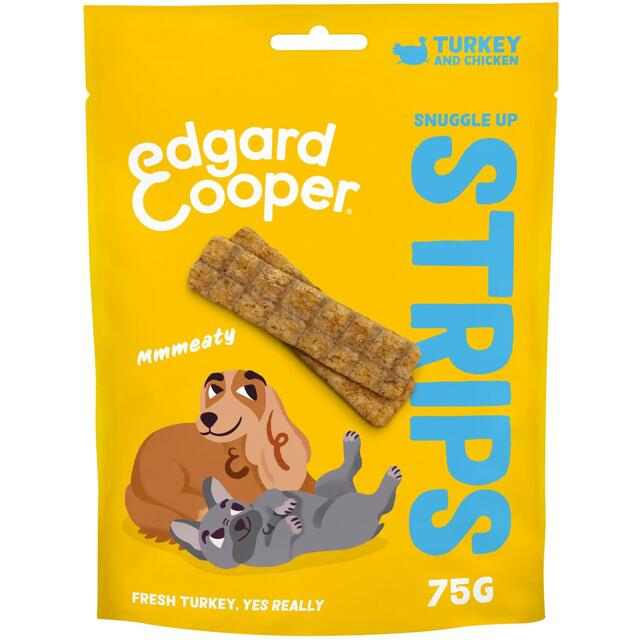 Edgard & Cooper Fresh Dog Treats Strips Adult Grain Free Turkey & Chicken