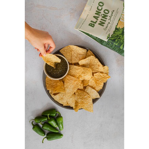 Blanco Nino - Creamy Jalapeno White Corn Tortilla Chips thumbnail 2