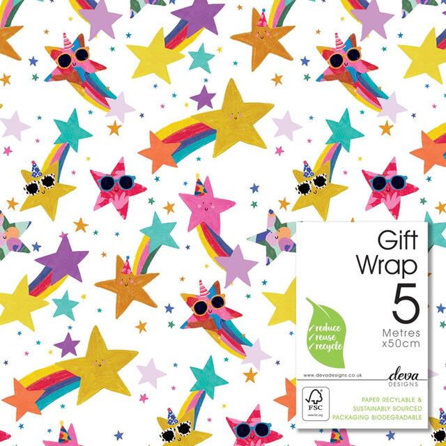 Shooting Stars Gift Wrap Roll thumbnail 2