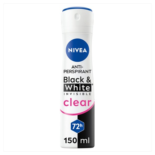 NIVEA Black & White Invisible Clear Anti-Perspirant Deodorant