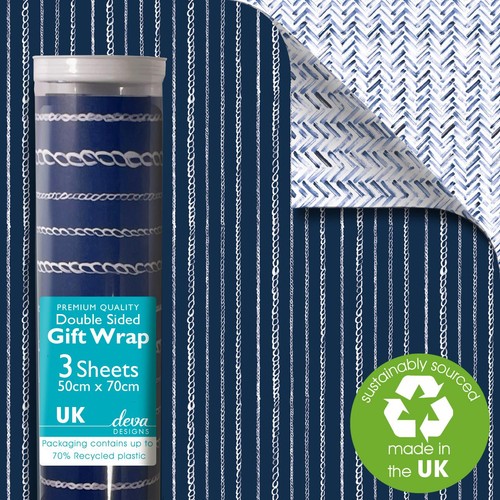 Yacht Club Double Sided Gift Wrap Sheets