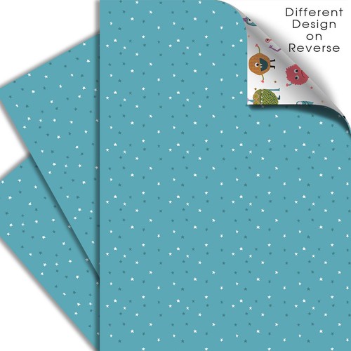 Monsters Double Sided Gift Wrap Sheets thumbnail 3