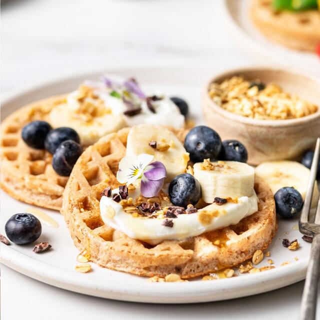 Griddle Choc-Chip High Protein Toaster Waffles thumbnail 3