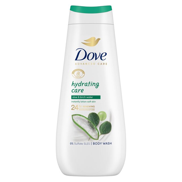 Dove Hydrating Advanced Care Body Wash Shower Gel Aloe Vera & Birch Water thumbnail 2