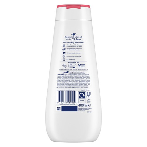 Dove Reviving Advanced Care Body Wash Shower Gel Pomegranate & Hibiscus thumbnail 2