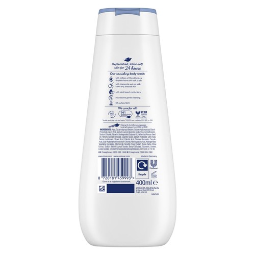 Dove Anti Stress Advanced Care Body Wash Shower Gel Chamomile & Oat Milk thumbnail 2