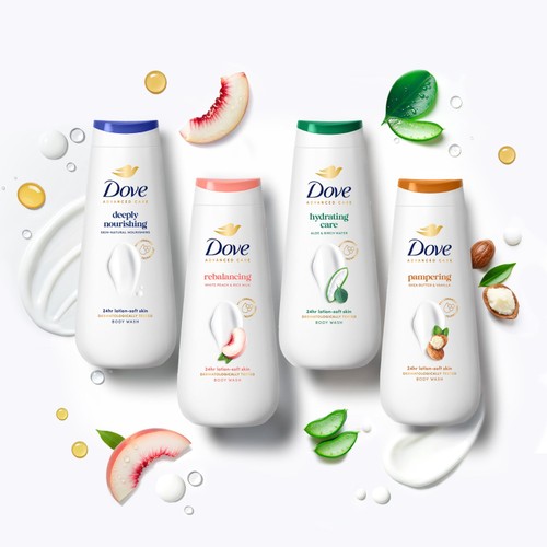 Dove Pampering Advanced Care Body Wash Shower Gel Shea Butter & Vanilla thumbnail 6