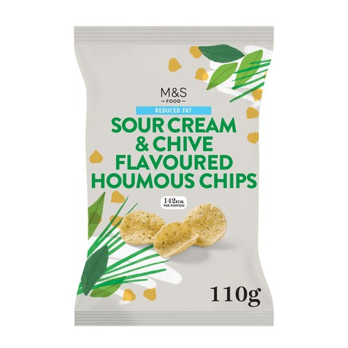 M&S Sour Cream & Chive Flavour Houmous Chips