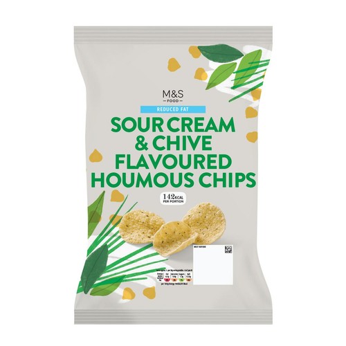 M&S Sour Cream & Chive Flavour Houmous Chips thumbnail 2