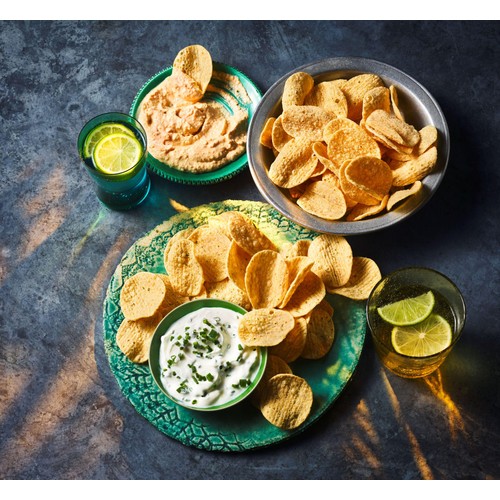 M&S Sour Cream & Chive Flavour Houmous Chips thumbnail 3