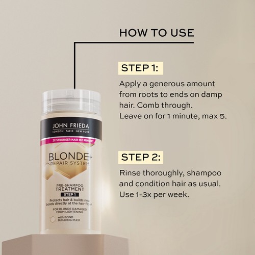 John Frieda Blond Repair System Pre-Shampoo Treatment thumbnail 3
