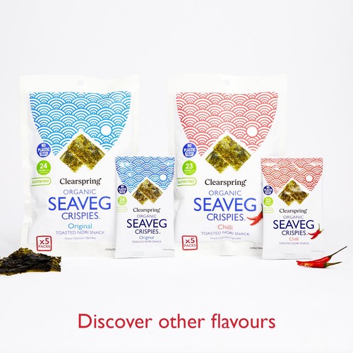 Clearspring Organic Seaveg Crispies Multipack - Chilli thumbnail 5
