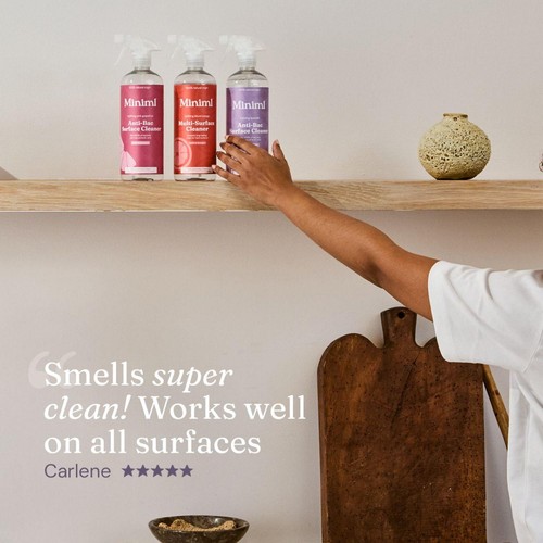 Miniml Anti-Bacterial Surface Cleaner Spray - French Lavender thumbnail 5