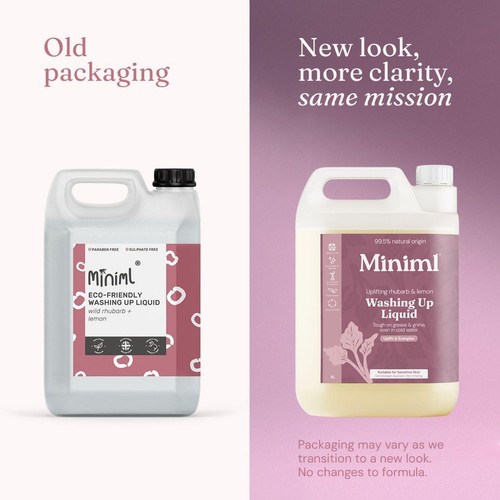 Miniml Washing Up Liquid - Rhubarb & Lemon thumbnail 2