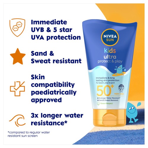 NIVEA SUN Kids Protect & Play Ultra SPF 50+ Sun Cream thumbnail 4